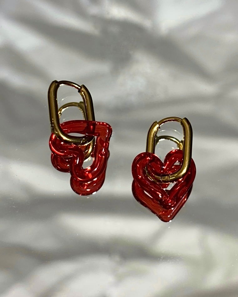 Image of Strawberry jam heart huggies