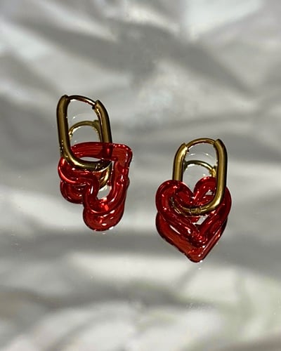 Image of Strawberry jam heart huggies