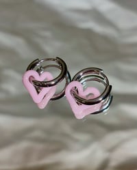 Image 3 of Pink frosting heart huggies