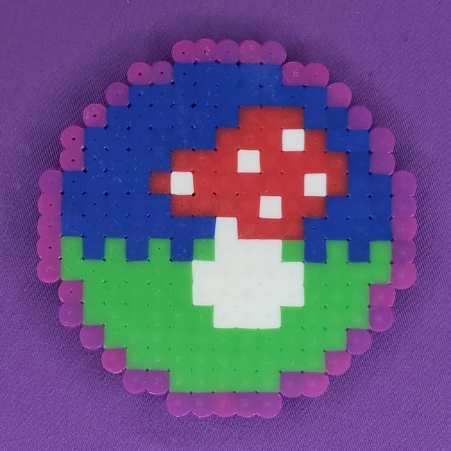 Sprouting Mushroom Fridge Magnet