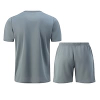 Image 4 of Men's 2 Piece T- Shirt and Shorts Set