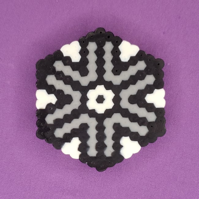 Black & White Abstract Fridge Magnet