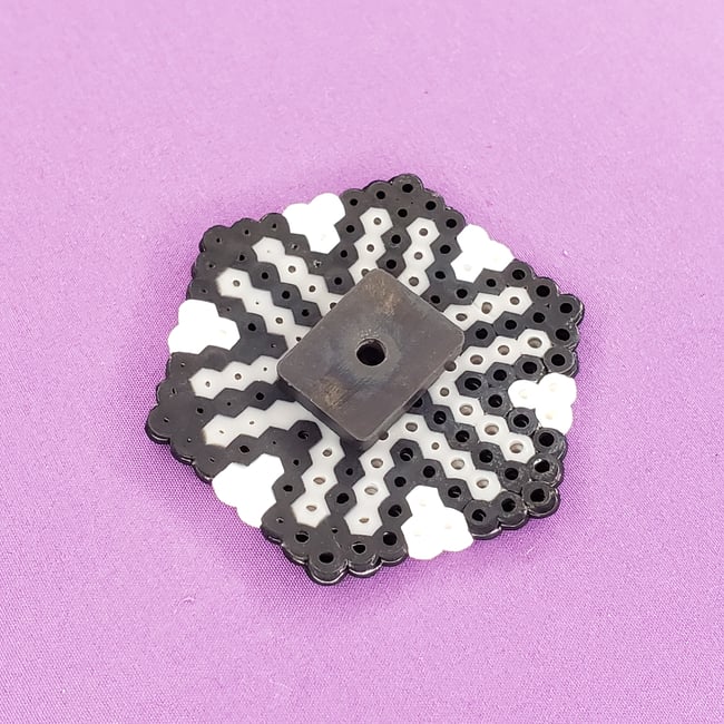 Black & White Abstract Fridge Magnet