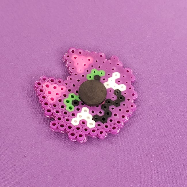 Purple Cat Fridge Magnet