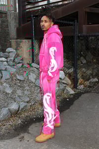 Image 2 of Pink Quarter-Zip Signature Tracksuit