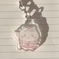 Hachiware Maid Outfit Acrylic Phone Charm