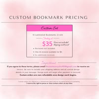 Custom Bookmarks – Set of 12