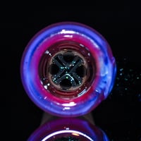 Image 3 of TRANSPARENT NEO > DENSE ORANGE & BLUE STARDUST 18MM SLIDE