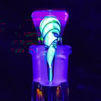 Image 4 of TRANSPARENT NEO > DENSE ORANGE & ILLUMINATI SPIRAL 18MM SLIDE