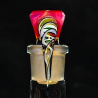 Image 3 of TRANSPARENT NEO > DENSE ORANGE & ILLUMINATI SPIRAL 18MM SLIDE