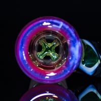 Image 5 of TRANSPARENT NEO > DENSE ORANGE & ILLUMINATI SPIRAL 18MM SLIDE