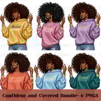 Image 1 of The Affirmed Woman PNG Bundle ( Digital Download)