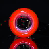 Image 3 of CORAL > OPALINE & GALAXY 18MM SLIDE