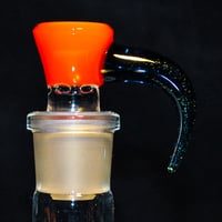 Image 1 of CORAL > OPALINE & BLUE STARDUST 18MM SLIDE