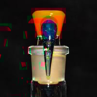 Image 2 of CORAL > OPALINE & TRANSPARENT MARINA 18MM SLIDE