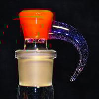 Image 1 of CORAL > OPALINE & PURPLE LOLLIPOP 18MM SLIDE