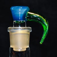 Image 1 of BLUEBERRY OPAL & GREEN STARDUST 18MM SLIDE