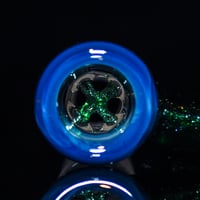 Image 3 of BLUEBERRY OPAL & GREEN STARDUST 18MM SLIDE