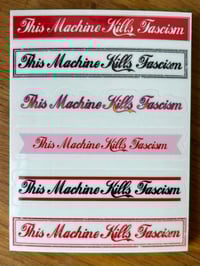 Image 3 of This Machine Kills Fascism (stickers)
