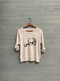 Image of Elephant Pullover, Lightweight in Oatmeal