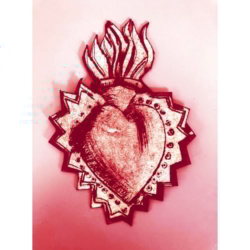 Image of Heart Shamrock Lines Set Of 3 Notecards