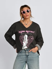 Image 1 of SUDADERA GRiS MI SITIO FAVORITO 