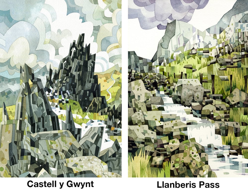 Image of Welsh Landscape watercolour prints