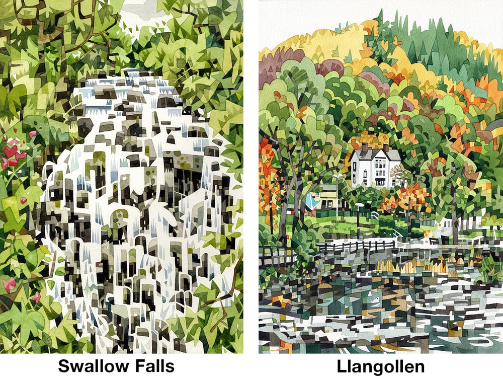 Image of Welsh Landscape watercolour prints