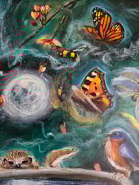 Image 3 of 'Midnight Meeting' original painting.