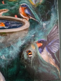 Image 4 of 'Midnight Meeting' original painting.