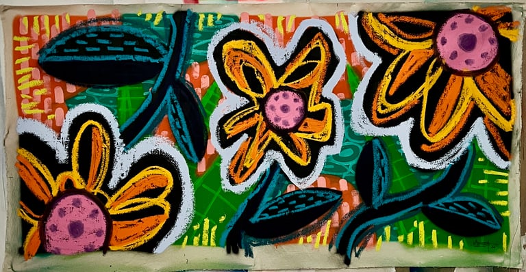 Black Flowers 5