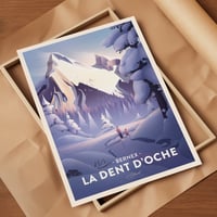 Image 1 of Affiche Fine Art - La Dent d'Oche - Bernex