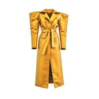Image 3 of Yellow Gold Structured Shoulder Trench