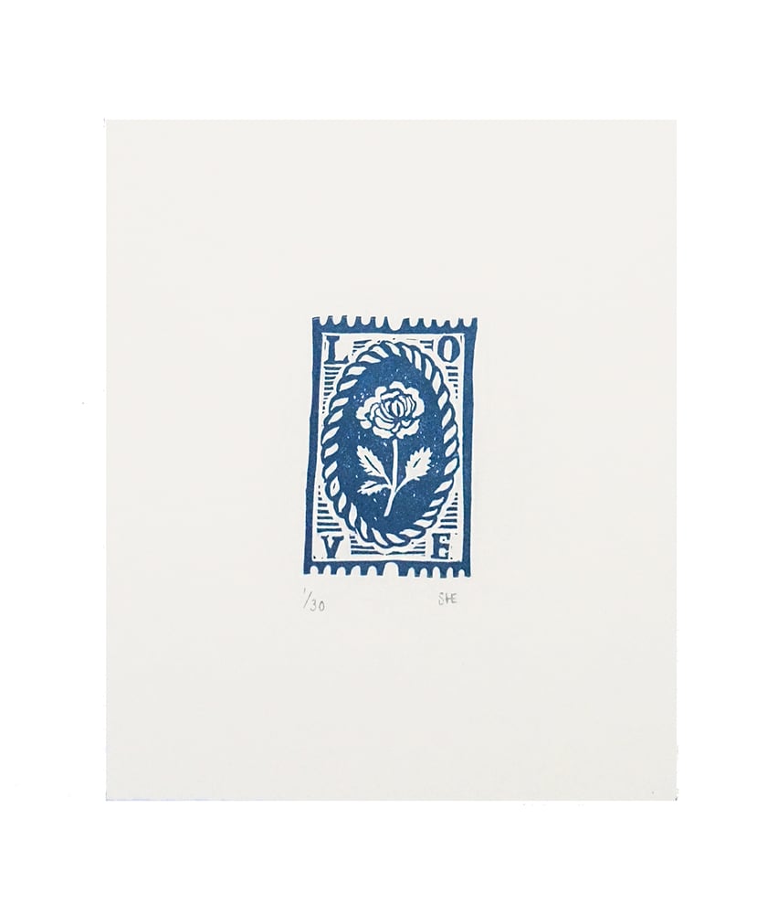 Image of Mini Love Token - Linocut