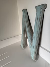Image 3 of Large Mint Green Letter N 