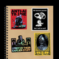 Image 2 of I Prefer Their *Earlier Stuff* Holographic Sticker