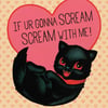 "Scream" Lovecat Limited Edition Print
