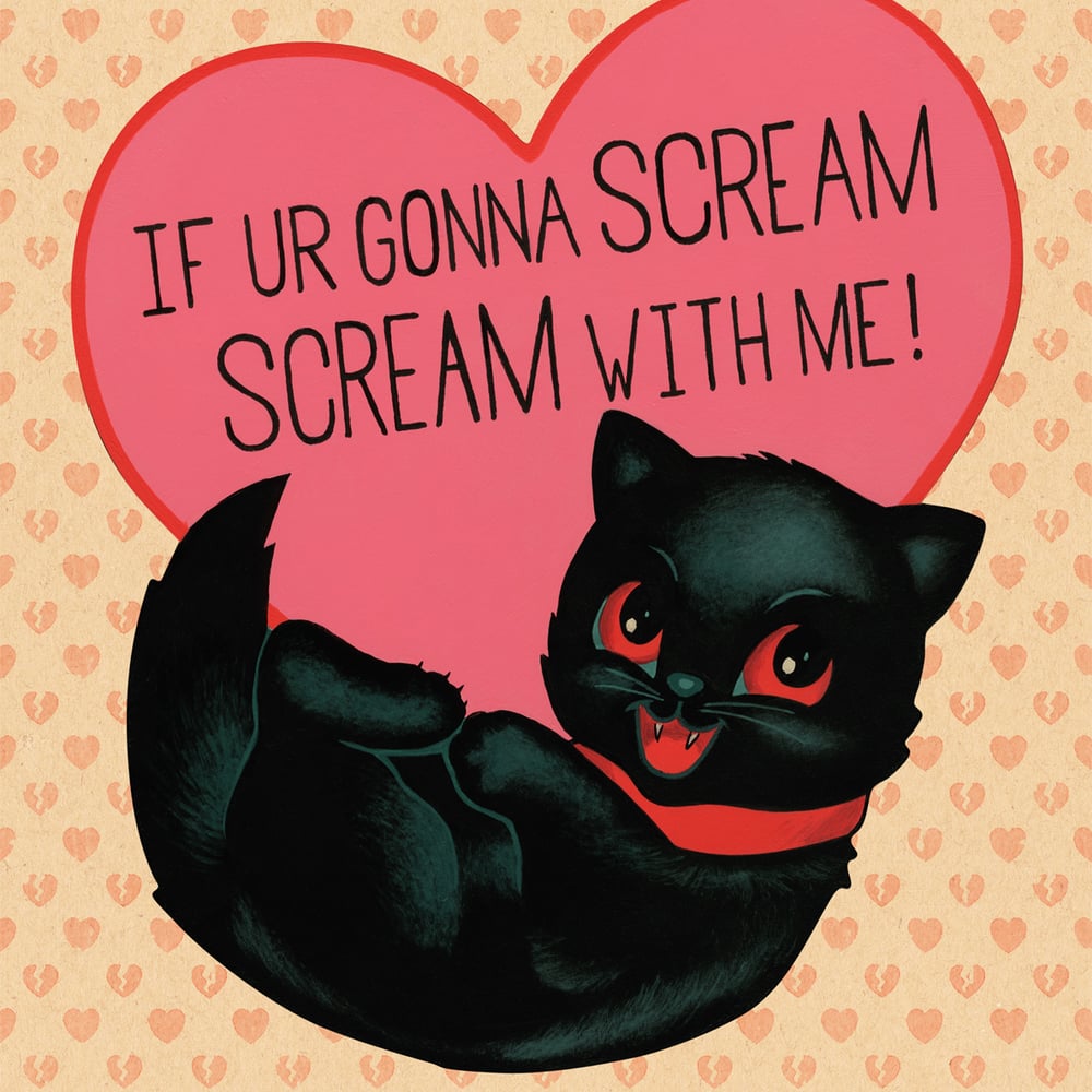 "Scream" Lovecat Limited Edition Print