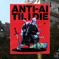 Image 1 of Anti AI Holographic Sticker