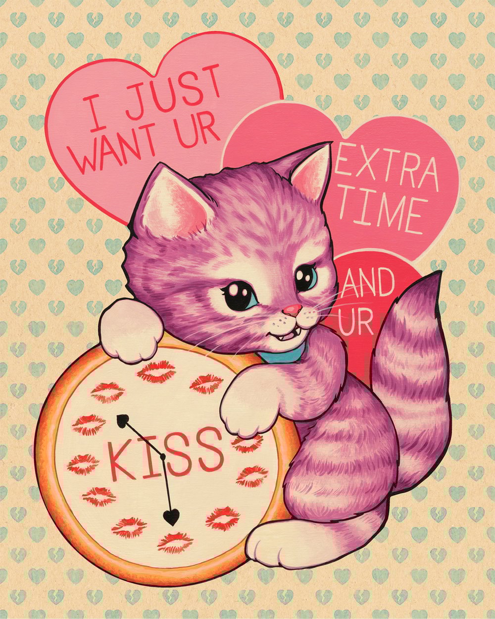 "Kiss" Lovecat Limited Edition Print