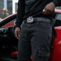 Image 4 of Star Born Leather Belt - Preorder Release 02/14/26