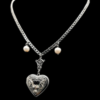 Image 2 of Bat Locket necklace 