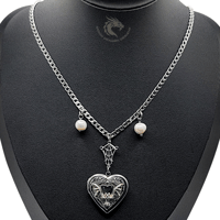 Image 1 of Bat Locket necklace 