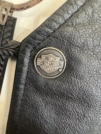 Image 4 of Stevie Rachelle "Stage Worn / Harley Davidson" Leather Vest Like NEW + FREE CDs