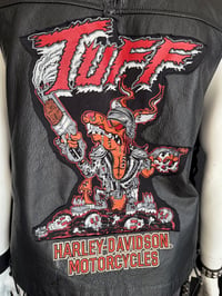 Image 3 of Stevie Rachelle "Stage Worn / Harley Davidson" Leather Vest Like NEW + FREE CDs