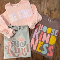 Kindness Comfort Color Tees + Crew Sweatshirt