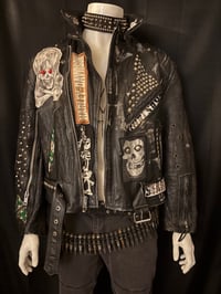Image 1 of Stevie Rachelle "Stage Worn / Battle Jacket" Leather + A FREE Tuff Box Set of 15 CDs & DVDs