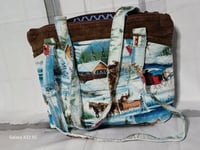 Image 1 of Winter Wonderland Quilted Handmade Bag