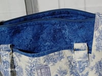 Image 2 of Toile de Jouy Quilted Handmade Bag