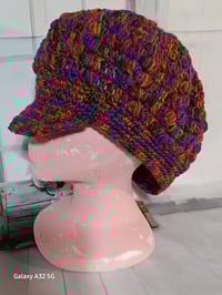 Image 1 of Handcrafted Crochet Dark Multi Colors